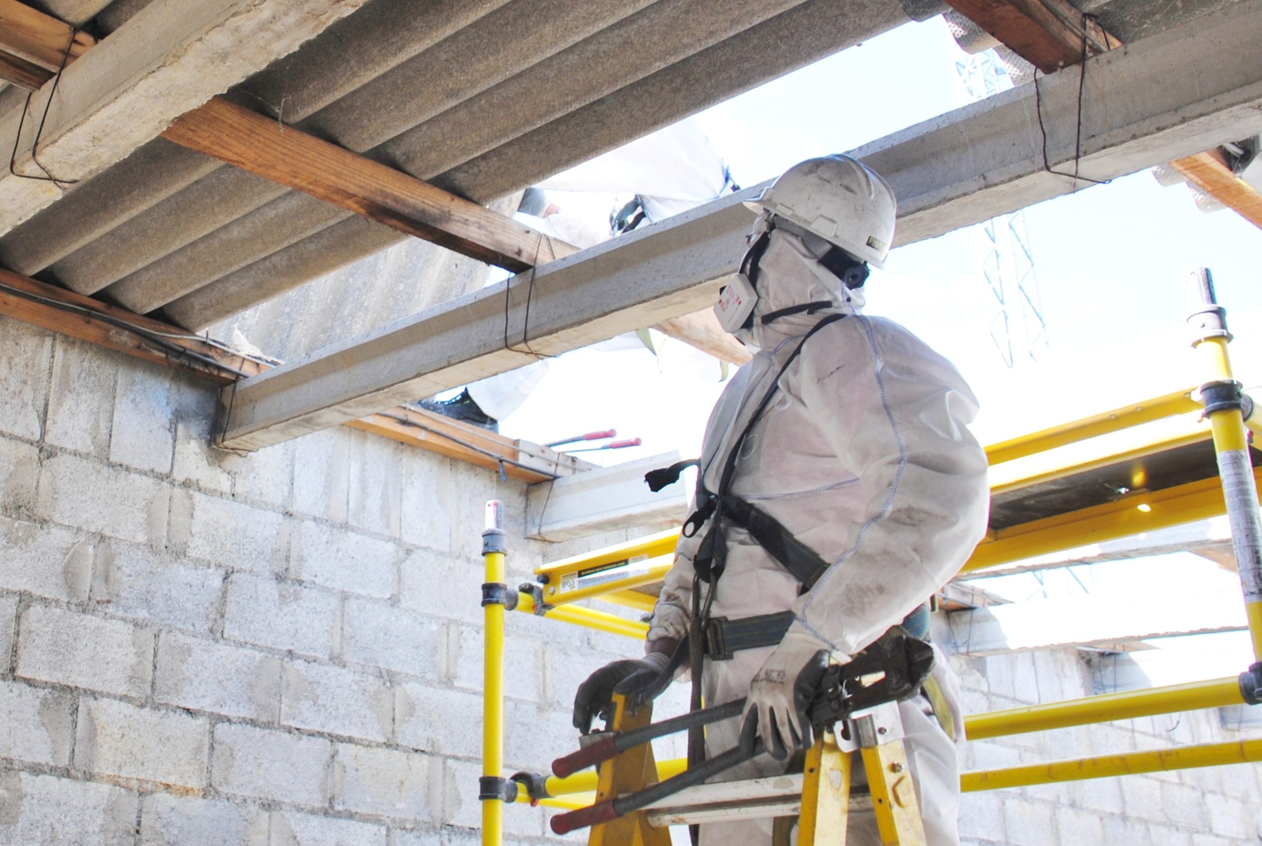 asbestos abatement in progress - Ontario