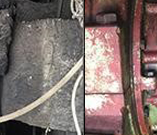  Dry ice blasting was used to clean asphalt and bitumen spills on mining equipment. 