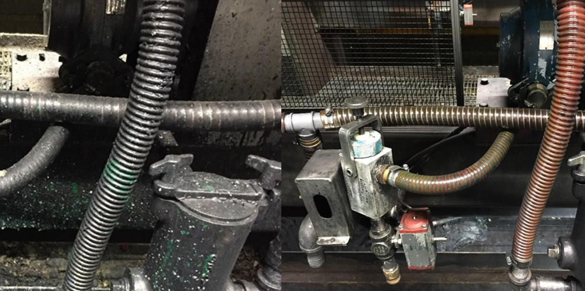 Wickens used dry ice blasting to clean machinery in an automotive plant.